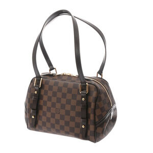Louis Vuitton Brown Handbag Rivington Canvas Damier